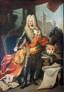 Kurfürst Carl Philipp um 1733 van der Schlichtern. Maler Jan Philips van der Schlichten.