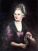 Anna Maria Mozart. Um 1775. Gemalt von Rosa Hagenauer Barducci.
